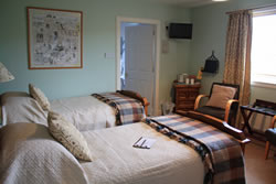 The twin room is ideal for guests with disabilities